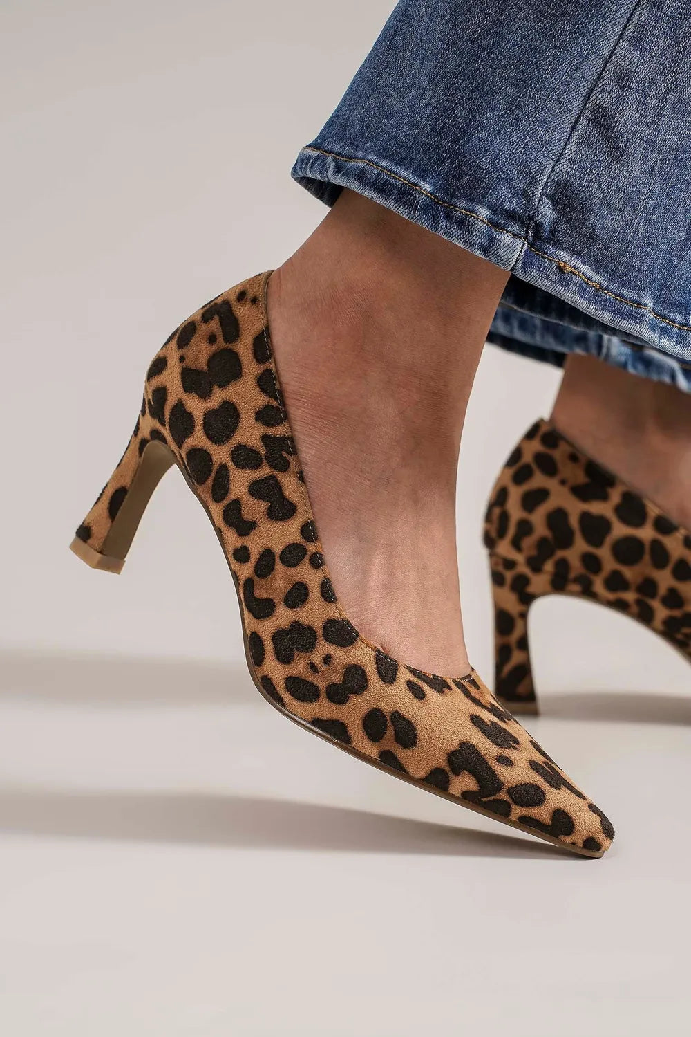 Leopard print high heels 