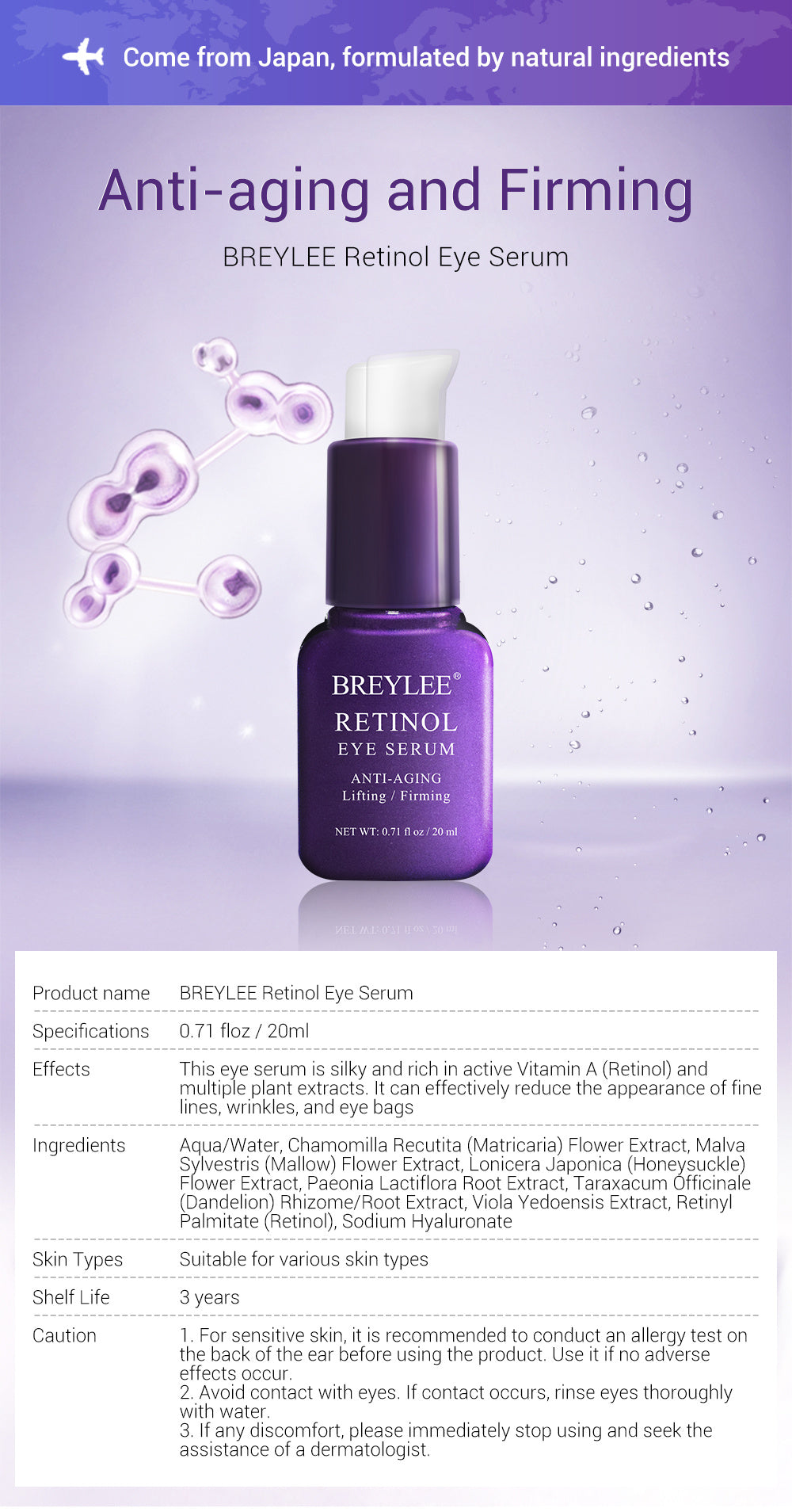 BREYLEE Hydrating Eye Serum