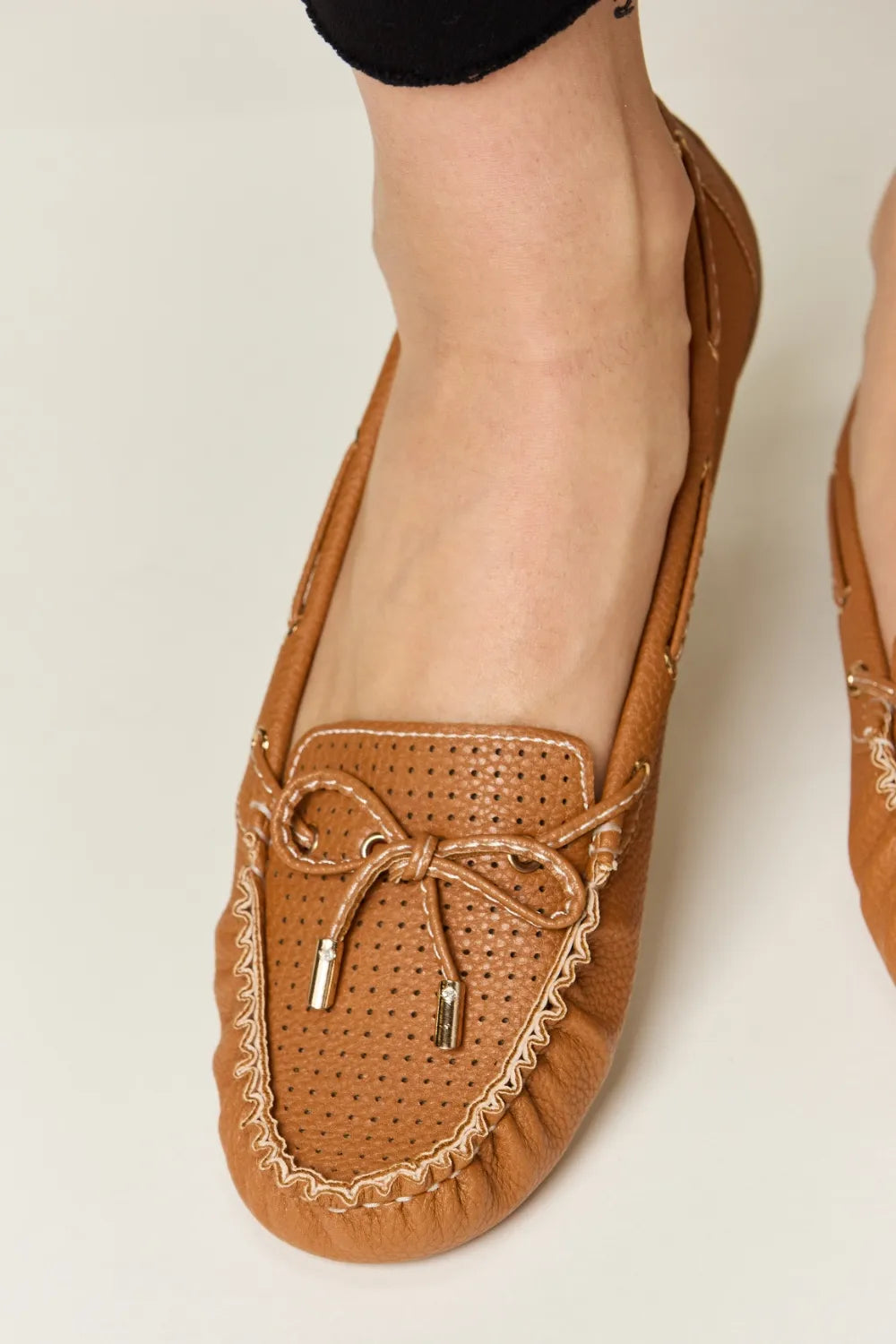 Brown loafers  for women