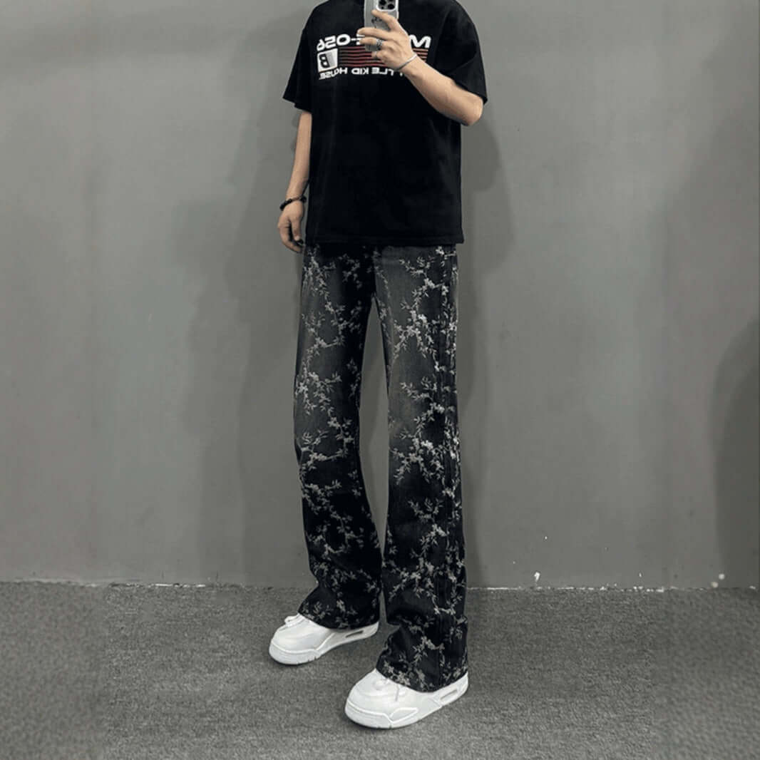 Hig Street Pu Shuai Hip Hop Weila High Quality Fried Street Trousers