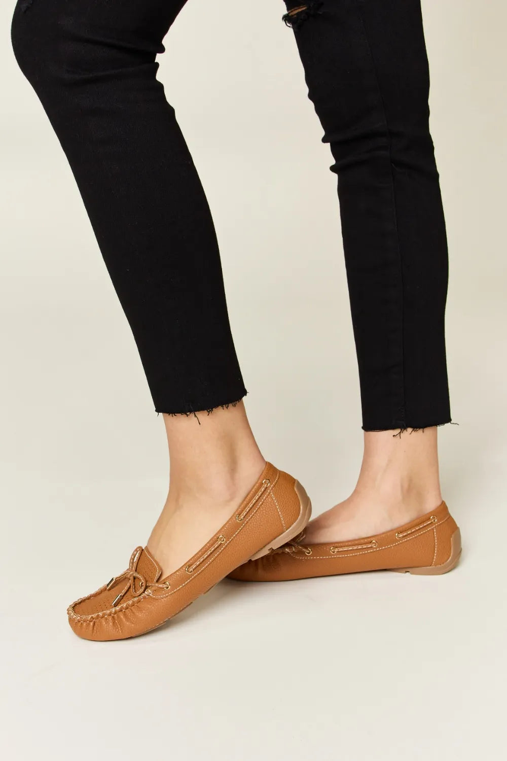 Brown loafers set