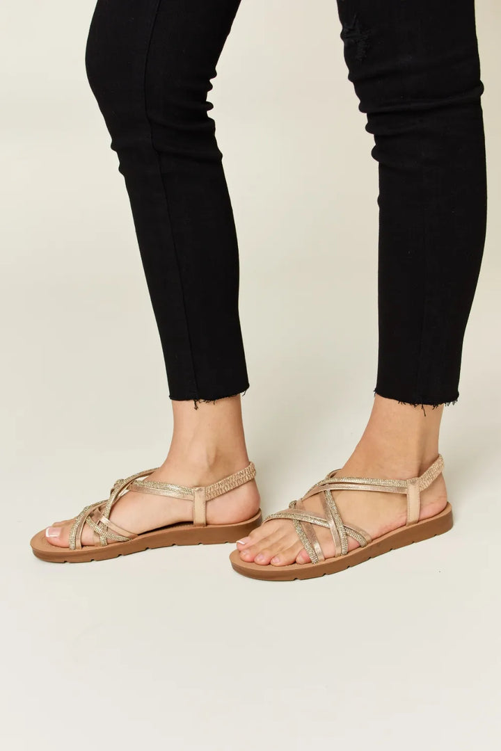Gold sandals