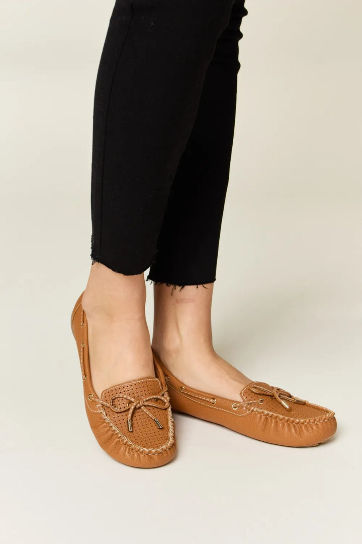 Brown moccasin shoes 