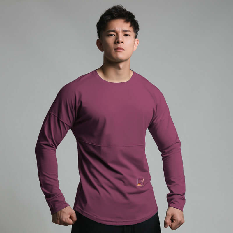 Men's Splice Solid Breathable Fitness Shirt